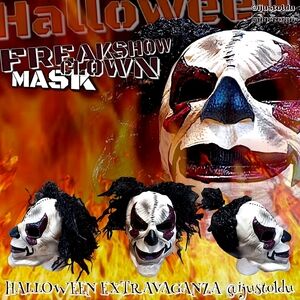 Halloween Cosplay Costume Event | Freakshow Clown Mask | High Quality Prof Grade